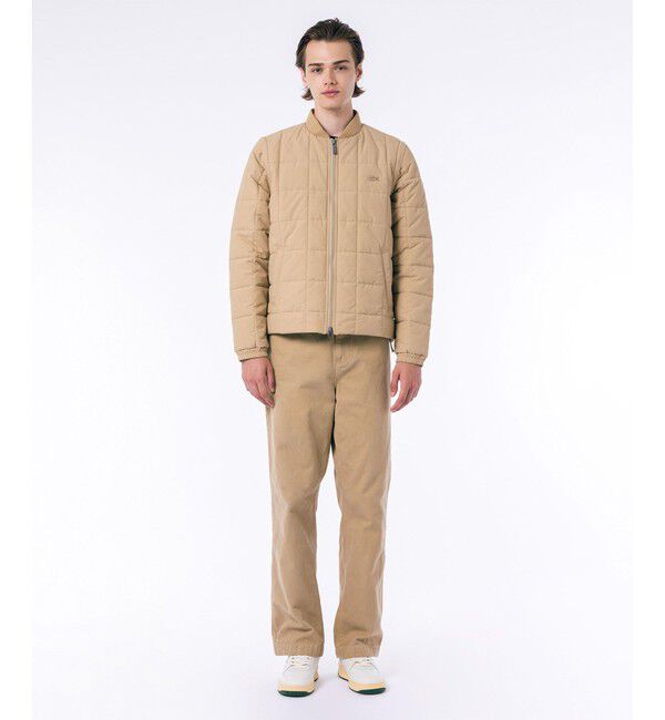 LACOSTE「撥水 防風 2WAY 袖 着脱可 キルティング ナイロンダウンジャケット / キルティングベスト」|ブルゾン・スタジャン|
