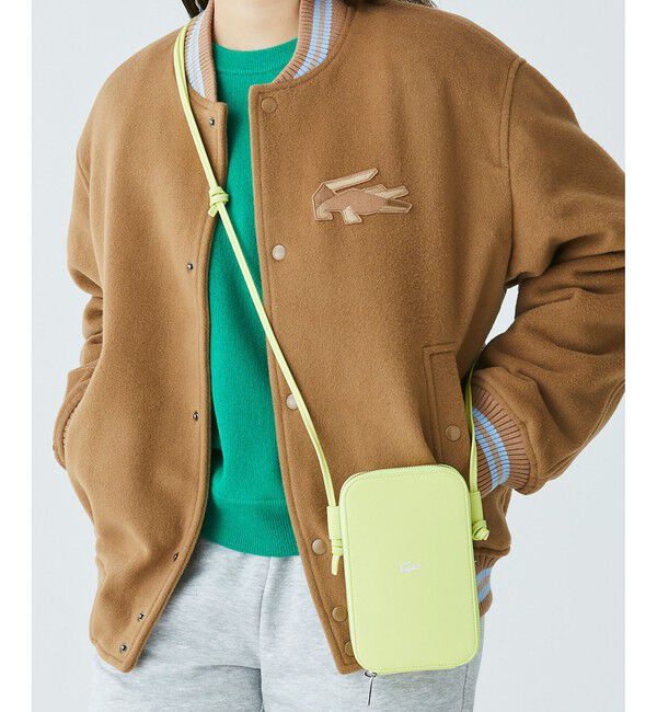 LACOSTE「ワンポイントワニロゴスマホポーチ Size: 11.5 x 18.5 x 2cm」|その他|イエロー