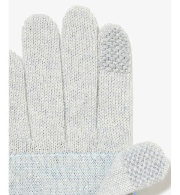 LACOSTE「フレッシュカラーアーガイルニットグローブ」|手袋|