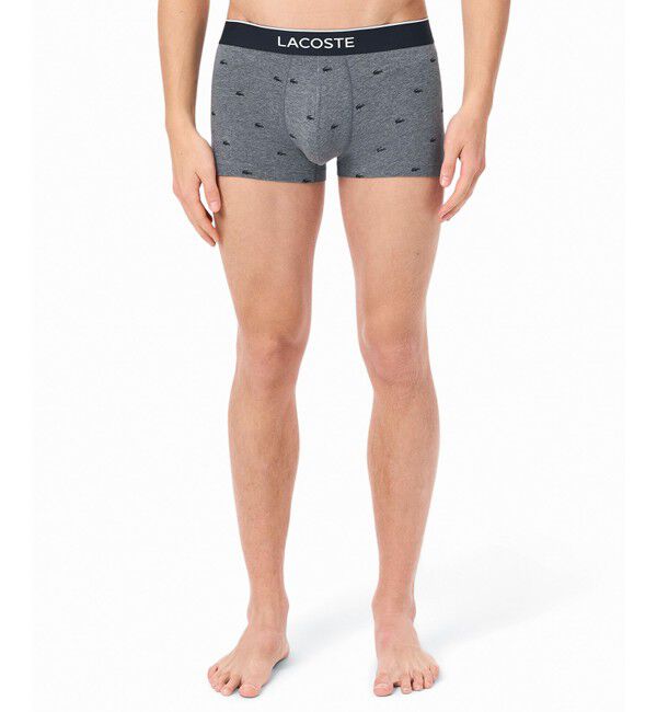 LACOSTE「３パックプリントストレッチコットントランクボクサーショーツ / ボクサーパンツ」|インナー|