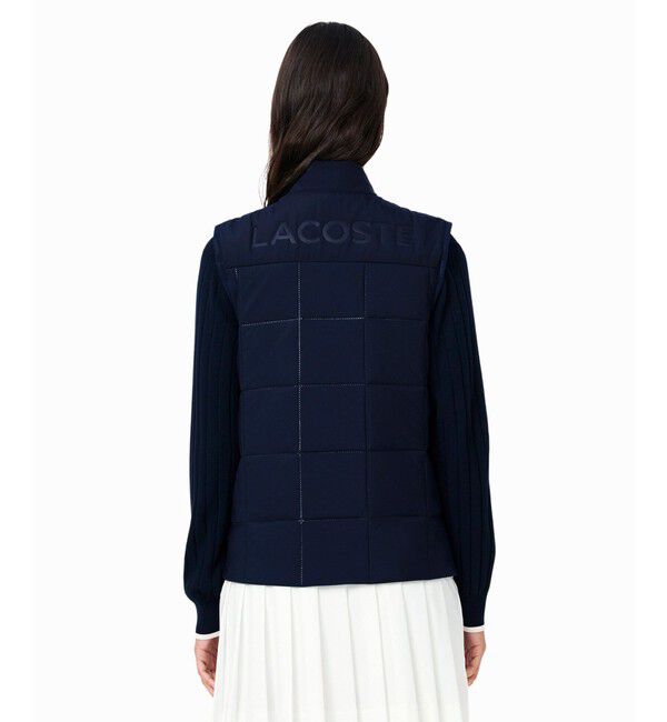 LACOSTE「撥水 UVカット UPF50 ステッチレス中綿キルティングベスト」|ダウンベスト・ベスト|