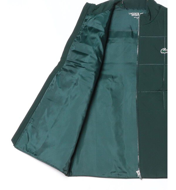 LACOSTE「撥水 UVカット UPF50 ステッチレス中綿キルティングベスト」|ダウンベスト・ベスト|