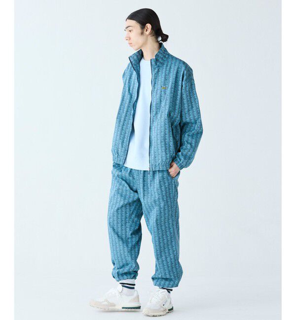 LACOSTE「モノグラムジャカード撥水トラックパンツ」|その他|