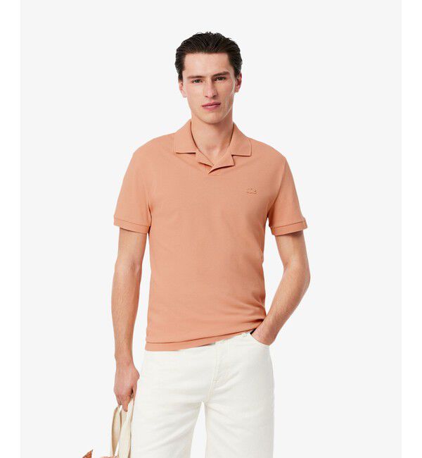 LACOSTE「オープンカラーポロシャツ」|ポロシャツ|