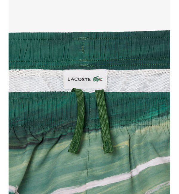 LACOSTE「テニスマッチプリントスイムショーツ」|スポーツ|