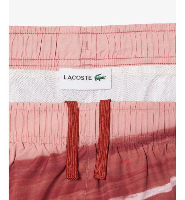 LACOSTE「テニスマッチプリントスイムショーツ」|スポーツ|