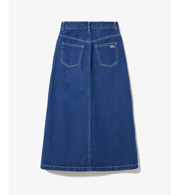 LACOSTE「プレーンデニムマキシ丈スカート」|スカート|