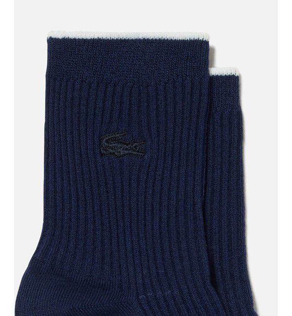 LACOSTE「レーヨン＆シルク混ショートソックス」|ソックス|