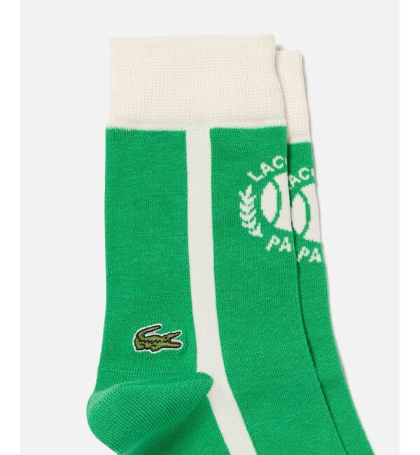 LACOSTE「テニスボールジャカードソックス」|ソックス|