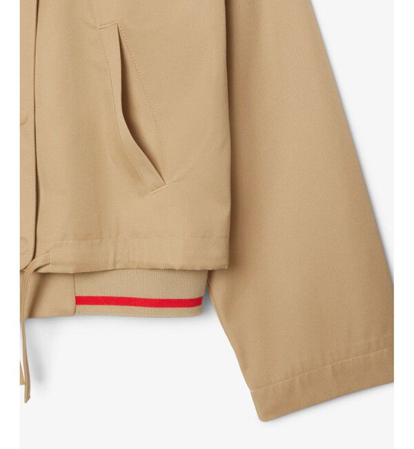 LACOSTE「配色ライン レイヤードジャケット ジップアップブルゾン」|ブルゾン・スタジャン|