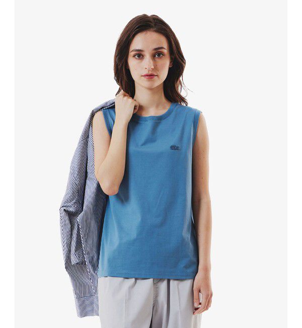 LACOSTE「ノースリーブTシャツ」|Tシャツ・カットソー|グレイッシュブルー