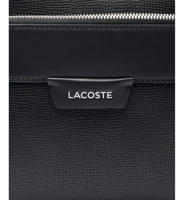 LACOSTE「オシアン レザーレポーターバッグ」|ショルダー・メッセンジャー|