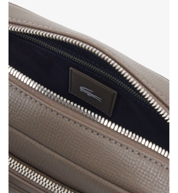 LACOSTE「オシアン レザーレポーターバッグ」|ショルダー・メッセンジャー|