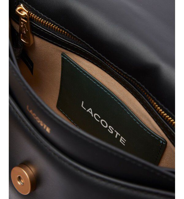 LACOSTE「テニスブリス レザーミディアムショルダーバッグ ダブルストラップ 2WAY」|ハンドバッグ|