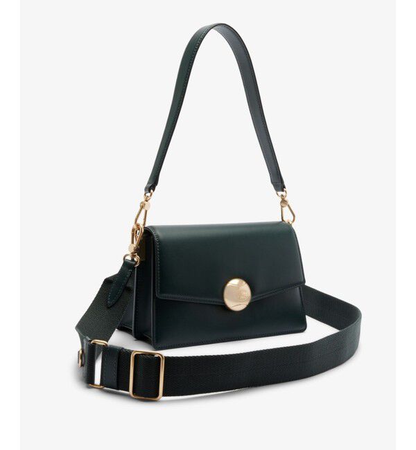 LACOSTE「テニスブリス レザーミディアムショルダーバッグ ダブルストラップ 2WAY」|ハンドバッグ|