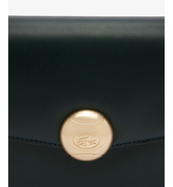 LACOSTE「テニスブリス レザーミディアムショルダーバッグ ダブルストラップ 2WAY」|ハンドバッグ|