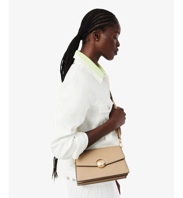 LACOSTE「テニスブリス レザーミディアムショルダーバッグ ダブルストラップ 2WAY」|ハンドバッグ|