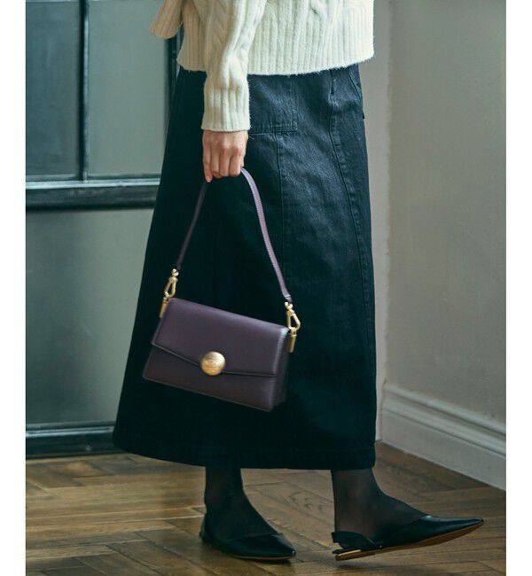 LACOSTE「テニスブリス レザーミディアムショルダーバッグ ダブルストラップ 2WAY」|ハンドバッグ|