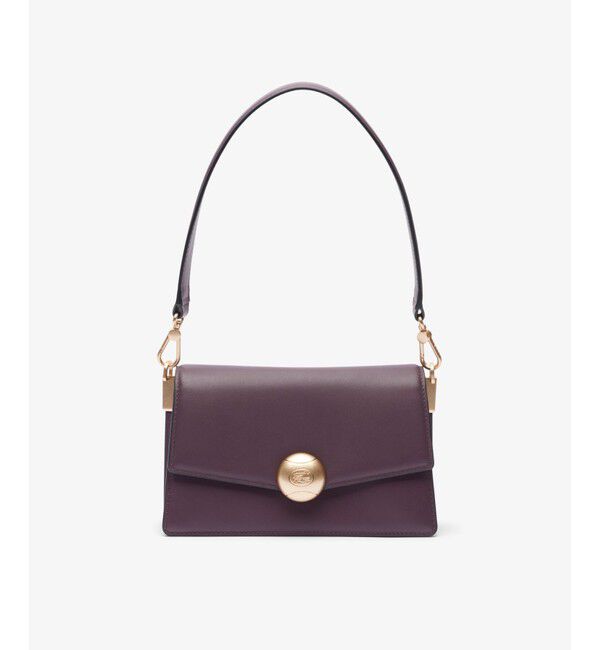 LACOSTE「テニスブリス レザーミディアムショルダーバッグ ダブルストラップ 2WAY」|ハンドバッグ|