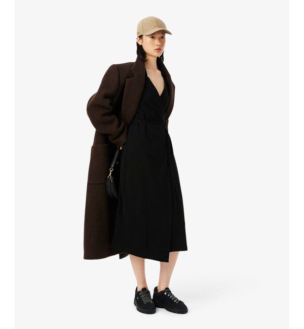 LACOSTE「ポロシャツディテールラップドレス」|ワンピース|