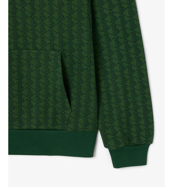 LACOSTE「オールオーバーモノグラムスウェットフーディー」|パーカー|
