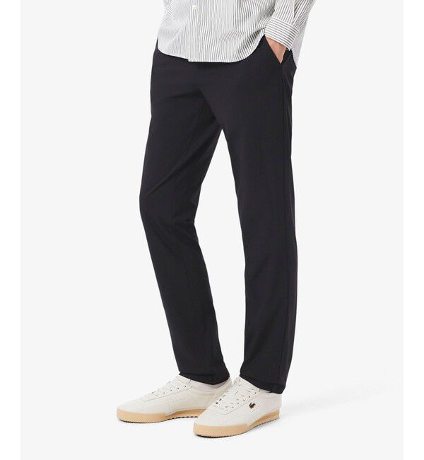 LACOSTE「スリムフィットストレッチチノパンツ」|チノ|ブラック