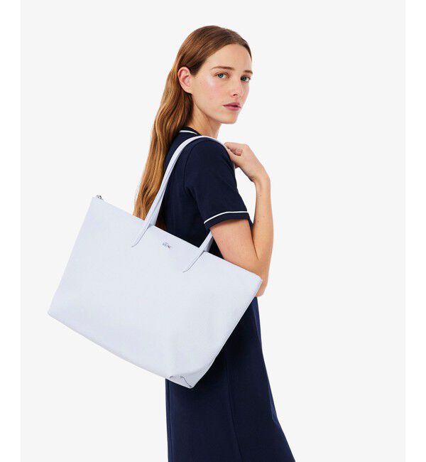 LACOSTE「L.12.12 プチピケ ラージ トートバッグ」|トートバッグ|ライトブルー