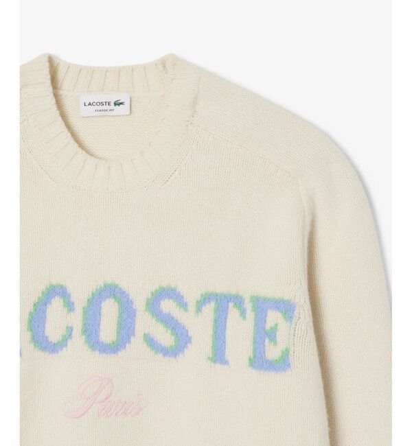 LACOSTE「ブランドネームロゴシャギーニッティングセーター」|ニット・セーター|