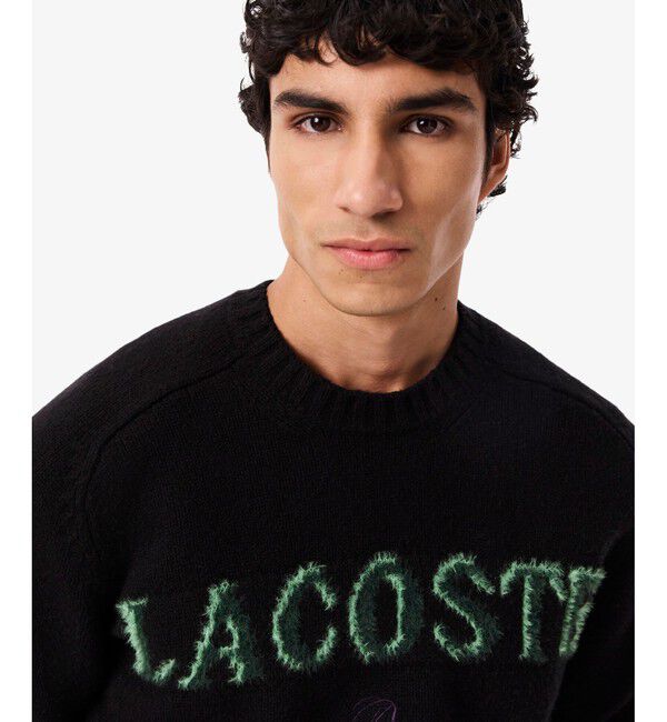 LACOSTE「ブランドネームロゴシャギーニッティングセーター」|ニット・セーター|