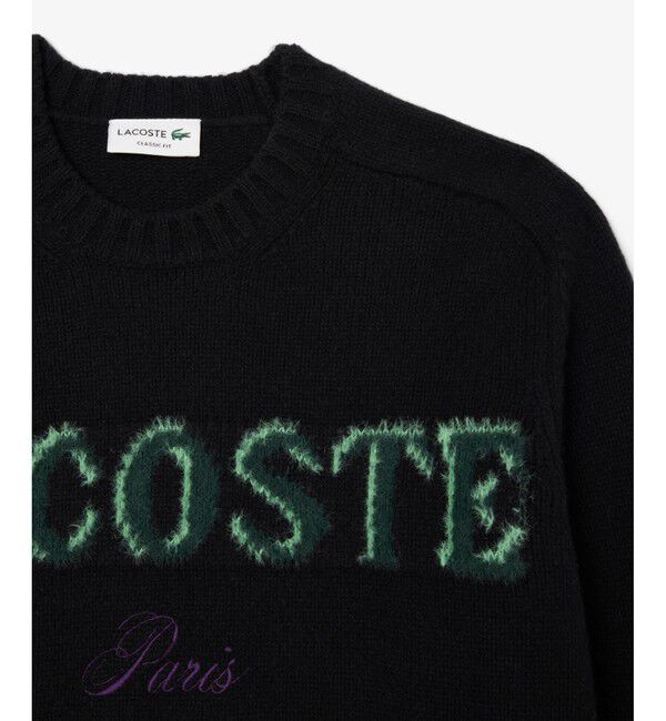 LACOSTE「ブランドネームロゴシャギーニッティングセーター」|ニット・セーター|