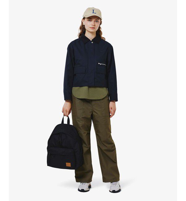 LACOSTE「コーデュロイカラーショート丈 ジップアップブルゾン」|ブルゾン・スタジャン|