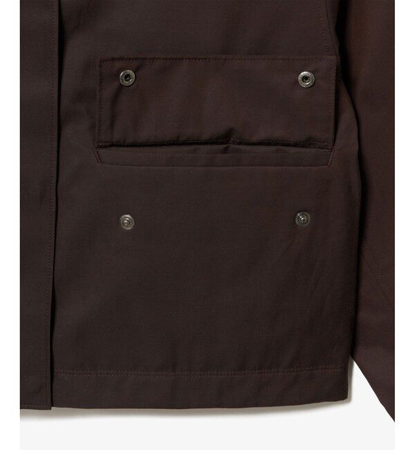 LACOSTE「コーデュロイカラーショート丈 ジップアップブルゾン」|ブルゾン・スタジャン|