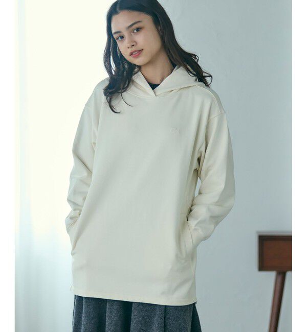LACOSTE「裏パイルスウェットフーディー」|パーカー|オフホワイト