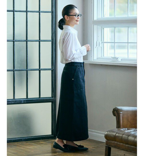 LACOSTE「ベイカーデニムスカート」|スカート|