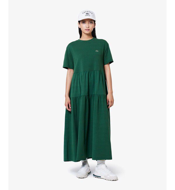 LACOSTE「ウィメンズケーブルニットボーダーソックス」|ソックス|