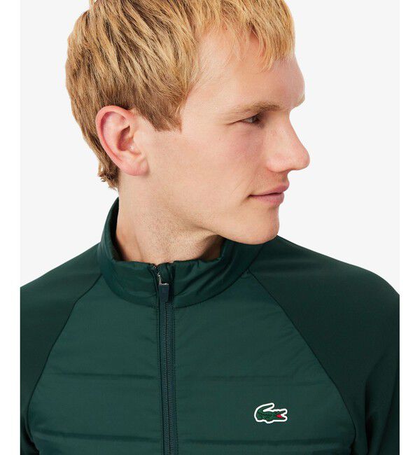 LACOSTE「防風 ハイネックキルティングナイロンゴルフジャケット」|スウェット・ジャージ|