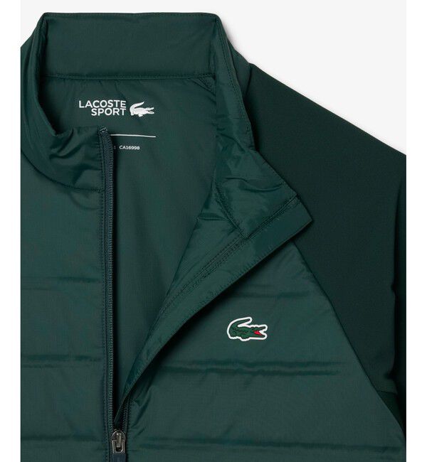 LACOSTE「防風 ハイネックキルティングナイロンゴルフジャケット」|スウェット・ジャージ|