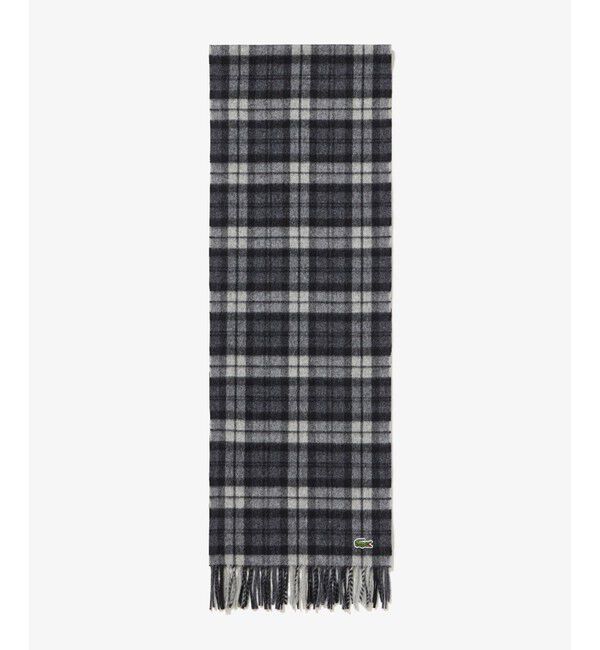 LACOSTE「メリノウールチェックマフラー」|マフラー|