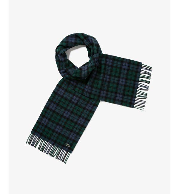 LACOSTE「メリノウールチェックマフラー」|マフラー|