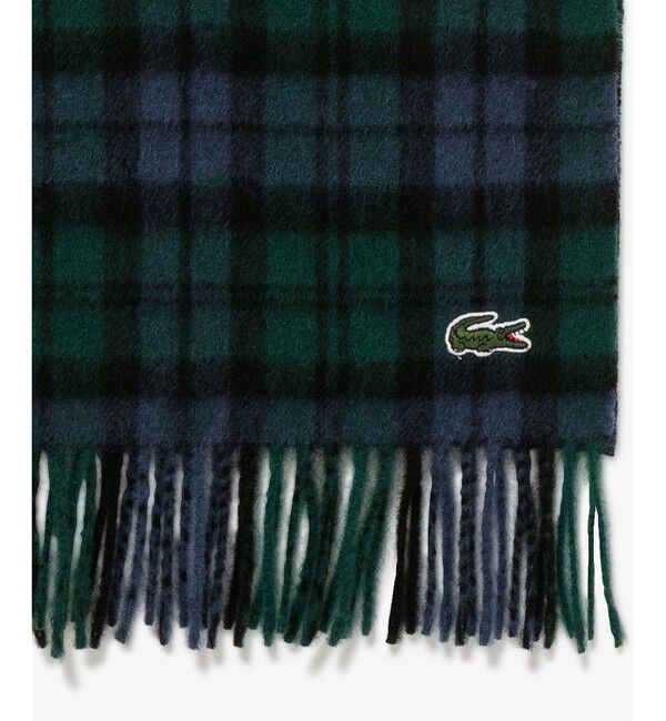 LACOSTE「メリノウールチェックマフラー」|マフラー|
