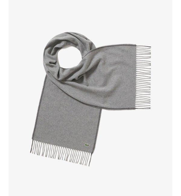 LACOSTE「サスティナブルヘリンボーンマフラー」|マフラー|グレー
