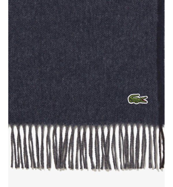 LACOSTE「サスティナブルヘリンボーンマフラー」|マフラー|