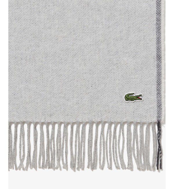 LACOSTE「サスティナブルヘリンボーンマフラー」|マフラー|