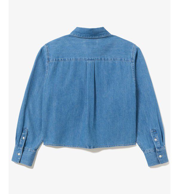 LACOSTE「デニムクロップドシャツ」|シャツ・ブラウス|