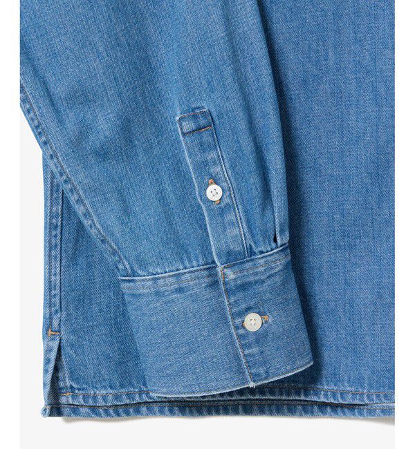 LACOSTE「デニムクロップドシャツ」|シャツ・ブラウス|