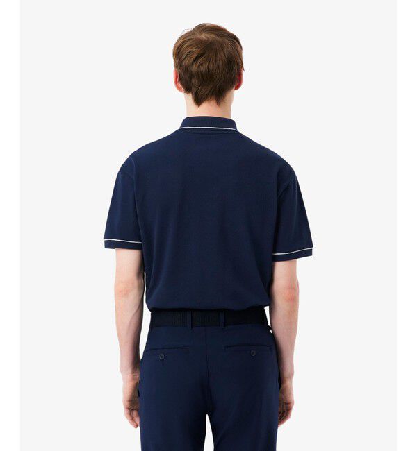 LACOSTE「サーモレギュレーション配色ラインポロシャツ」|ポロシャツ|