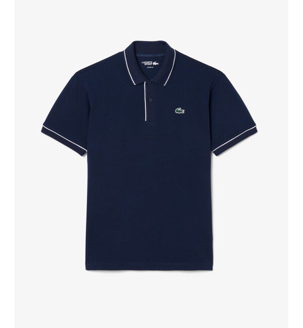 LACOSTE「サーモレギュレーション配色ラインポロシャツ」|ポロシャツ|