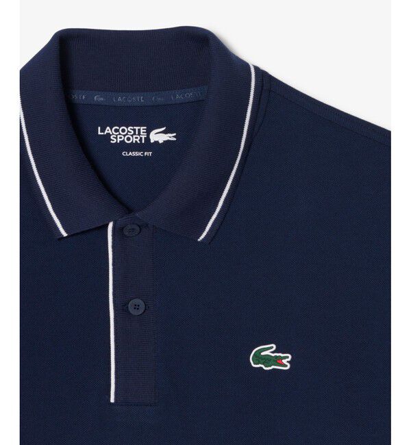 LACOSTE「サーモレギュレーション配色ラインポロシャツ」|ポロシャツ|