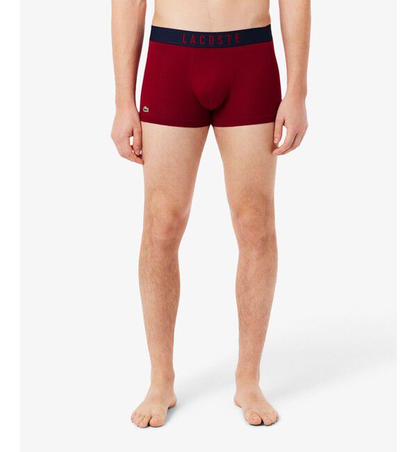 LACOSTE「バレンタインエディション ストレッチコットントランクショーツ 3P」|インナー|