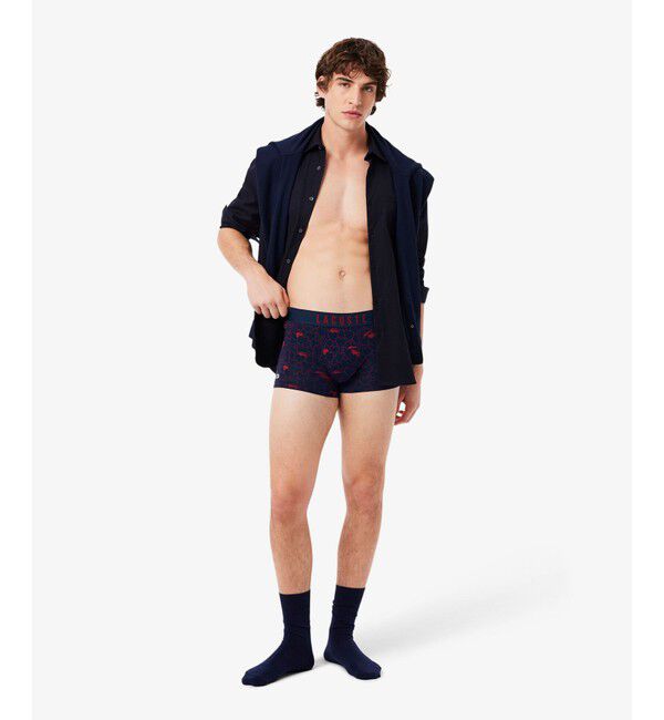 LACOSTE「バレンタインエディション ストレッチコットントランクショーツ 3P」|インナー|